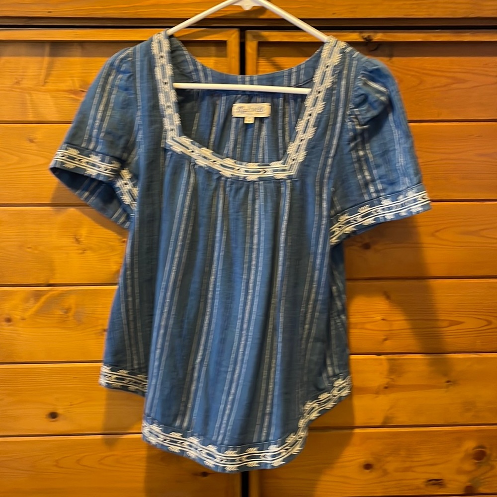 Madewell Embroidered Top